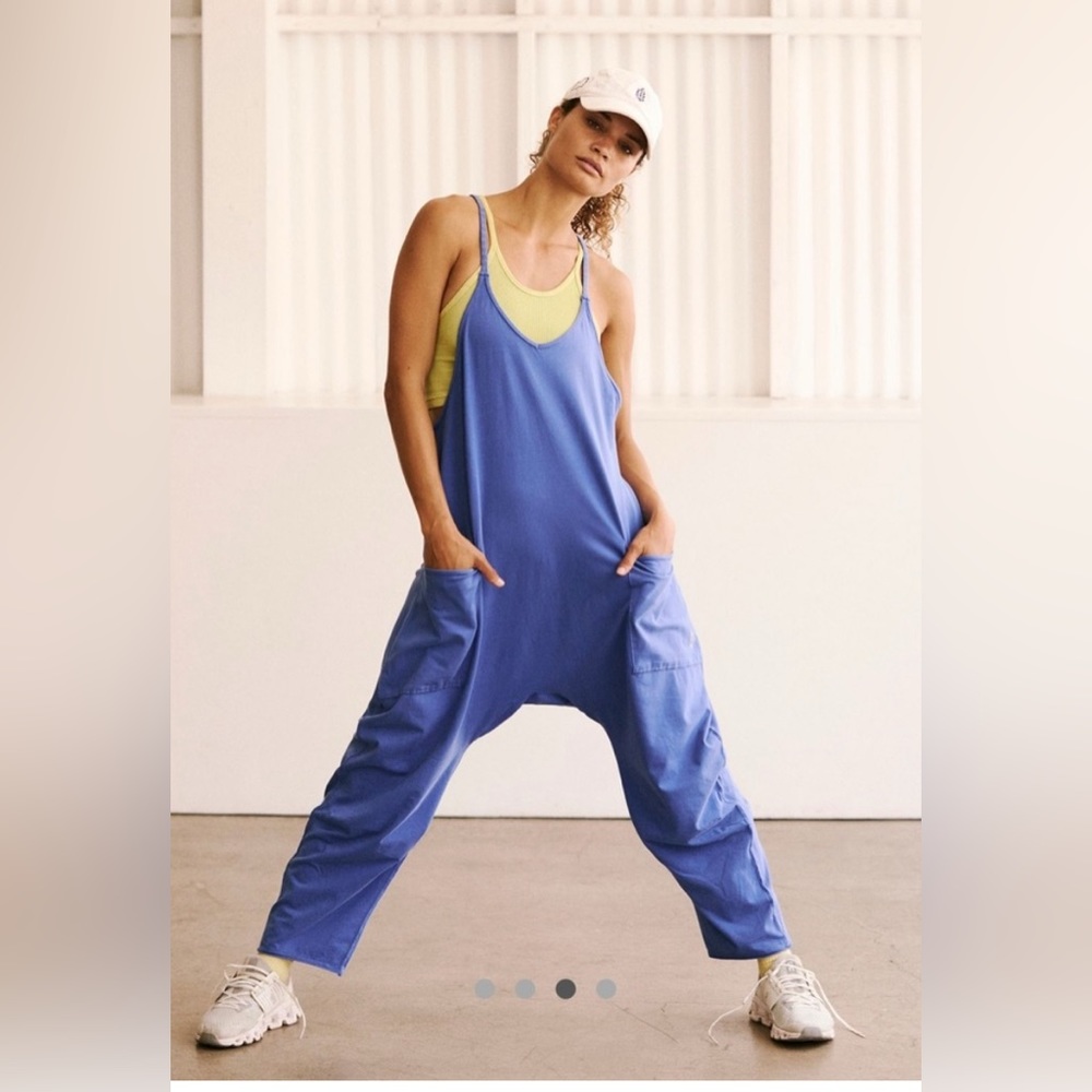 FP Movement by Free People Blue Relaxed Jumpsuit